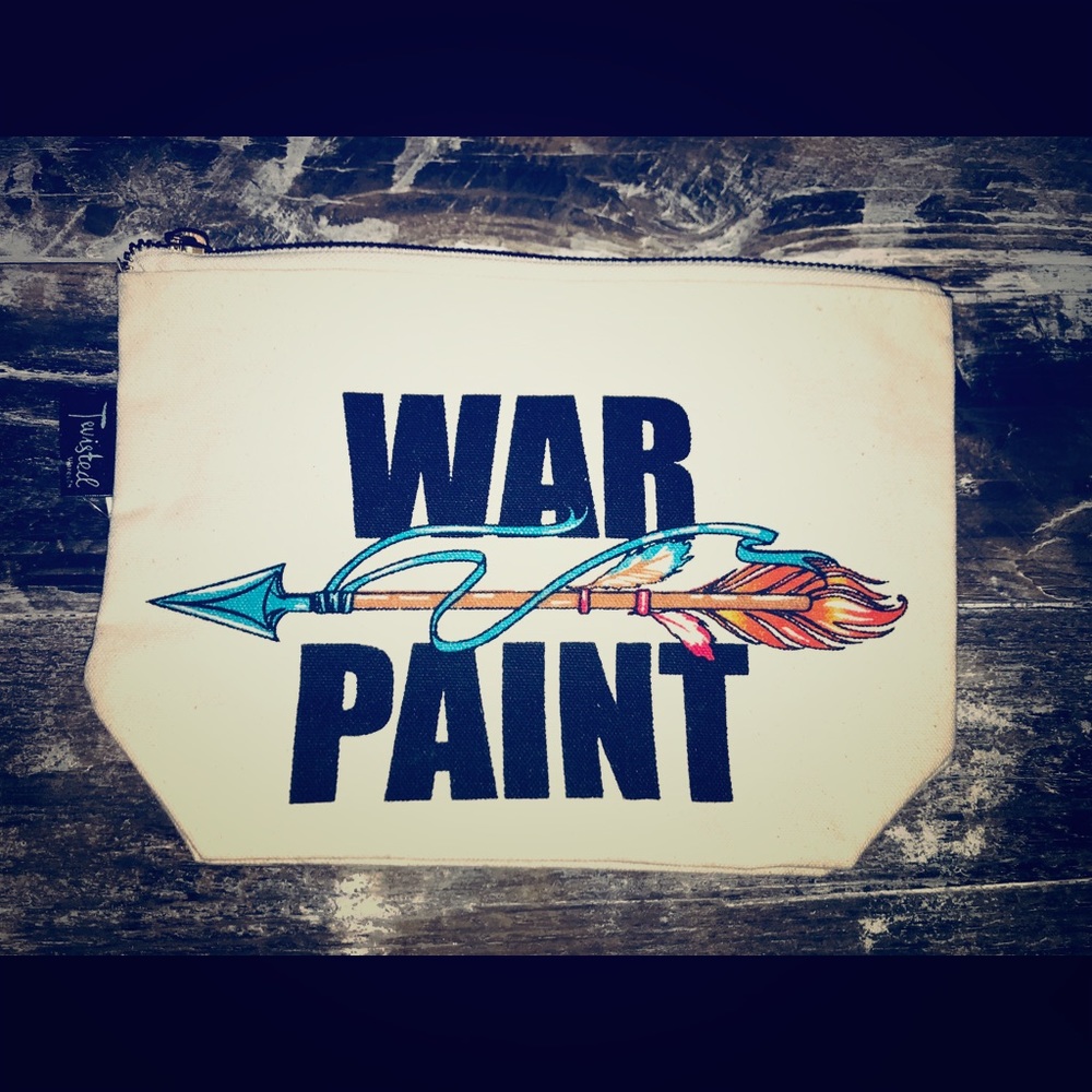 Makeup zip bag “ War paint”